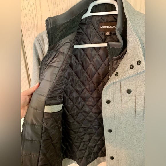 MICHAEL Michael Kors Wool Blend Military Coat Men’s Large - Picture 10 of 14